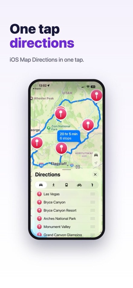 Mapsiti screenshot — one tap directions